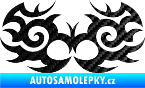 Samolepka Tetování 056 3D karbon černý