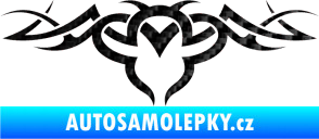 Samolepka Tetování 062 3D karbon černý
