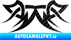 Samolepka Tetování 064 3D karbon černý