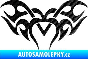 Samolepka Tetování 065 3D karbon černý