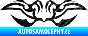 Samolepka Tetování 066 3D karbon černý