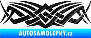 Samolepka Tetování 076 3D karbon černý