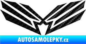Samolepka Tetování 077 3D karbon černý
