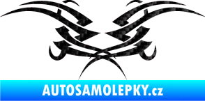Samolepka Tetování 082 3D karbon černý
