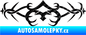 Samolepka Tetování 099 3D karbon černý