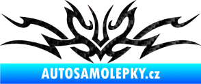 Samolepka Tetování 102 3D karbon černý