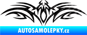 Samolepka Tetování 103 3D karbon černý