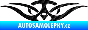 Samolepka Tetování 128 3D karbon černý
