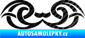 Samolepka Tetování 137 3D karbon černý