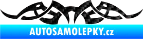 Samolepka Tetování 141 3D karbon černý