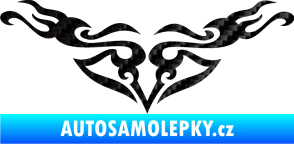 Samolepka Tetování 153 3D karbon černý