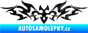 Samolepka Tetování 184 3D karbon černý