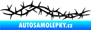 Samolepka Tetování 185 trny 3D karbon černý