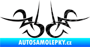 Samolepka Tetování 189 3D karbon černý
