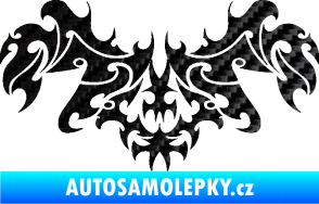 Samolepka Tetování 193 3D karbon černý