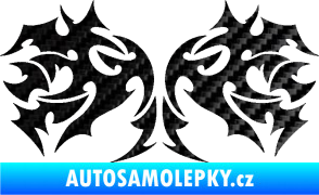 Samolepka Tetování 197 3D karbon černý
