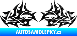 Samolepka Tetování 198 3D karbon černý