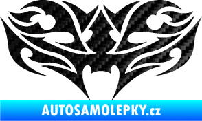 Samolepka Tetování 200 3D karbon černý