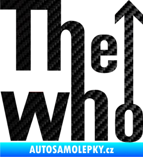 Samolepka The Who 3D karbon černý