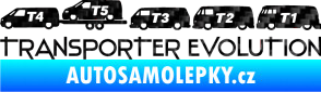 Samolepka Transporter evolution - levá 3D karbon černý