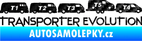 Samolepka Transporter evolution - pravá 3D karbon černý