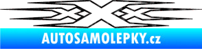 Samolepka Triple x 3D karbon černý