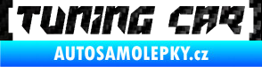 Samolepka Tuning car 3D karbon černý