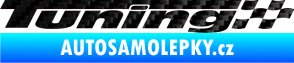 Samolepka Tuning 3D karbon černý