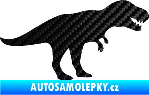 Samolepka Tyrannosaurus Rex 001 pravá 3D karbon černý