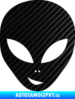 Samolepka UFO 003 levá 3D karbon černý