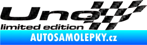 Samolepka Uno limited edition pravá 3D karbon černý
