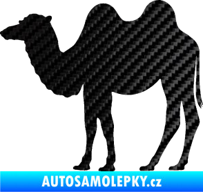 Samolepka Velbloud 003 levá 3D karbon černý