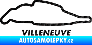 Samolepka Okruh Villeneuve 3D karbon černý