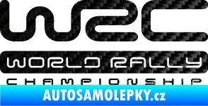 Samolepka WRC -  World Rally Championship 3D karbon černý