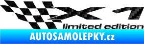 Samolepka X1 limited edition levá 3D karbon černý