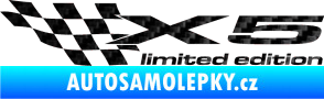 Samolepka X5 limited edition levá 3D karbon černý