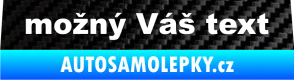 Samolepka Zetor - přední 3D karbon černý