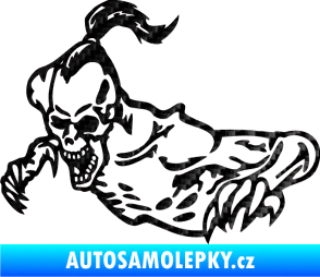 Samolepka Zombík levá 3D karbon černý