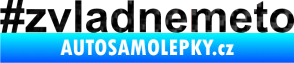 Samolepka #zvladnemeto 3D karbon černý