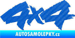 Samolepka 4x4 varianta 015 3D karbon modrý