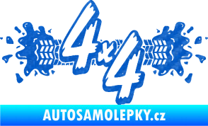 Samolepka 4x4 varianta 023 3D karbon modrý