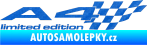 Samolepka A4 limited edition pravá 3D karbon modrý