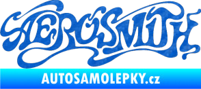 Samolepka Aerosmith 004 3D karbon modrý