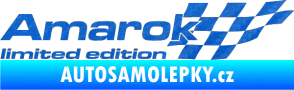 Samolepka Amarok limited edition pravá 3D karbon modrý