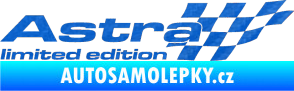 Samolepka Astra limited edition pravá 3D karbon modrý