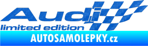Samolepka Audi limited edition pravá 3D karbon modrý