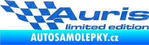Samolepka Auris limited edition levá 3D karbon modrý