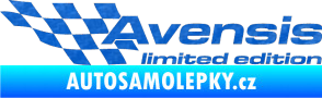Samolepka Avensis limited edition levá 3D karbon modrý
