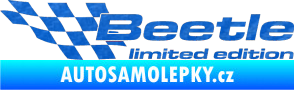 Samolepka Beetle limited edition levá 3D karbon modrý