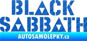 Samolepka Black Sabbath 001 3D karbon modrý